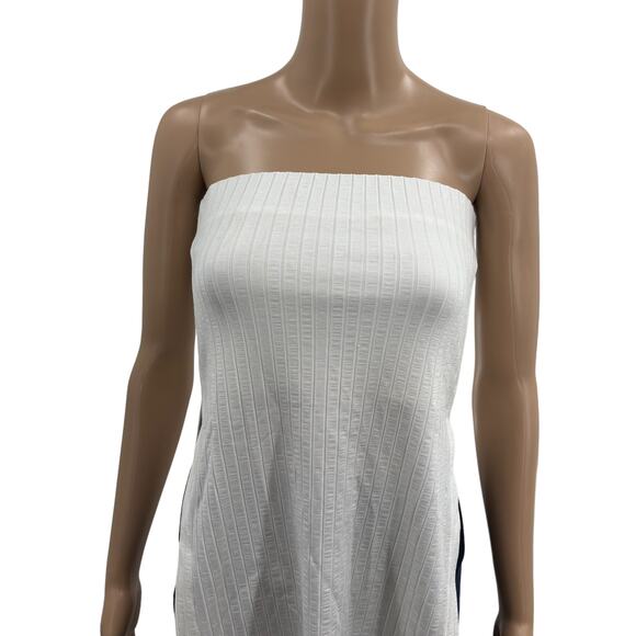 Esse Studios Ivory White Rib Strapless Tube Top - Picture 4 of 12